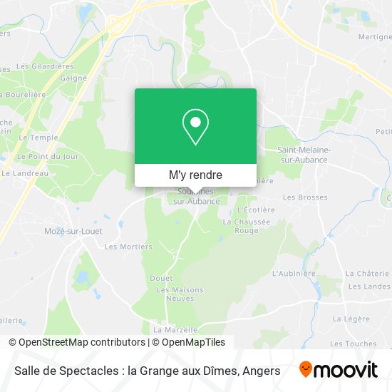 Salle de Spectacles : la Grange aux Dîmes plan