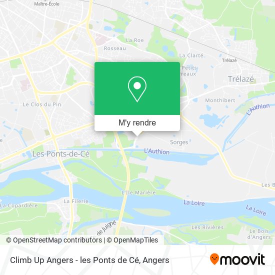 Climb Up Angers - les Ponts de Cé plan