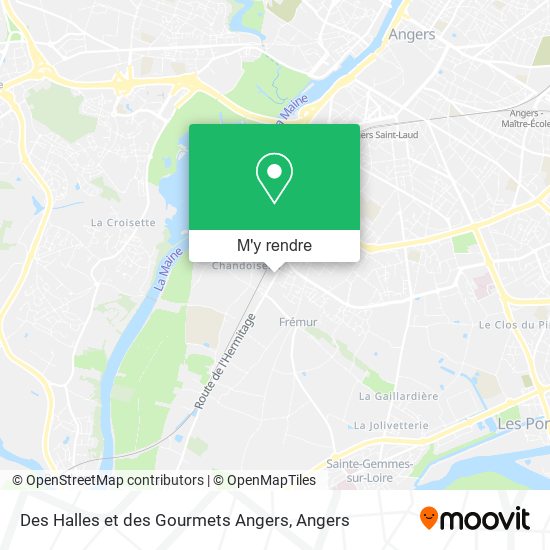 Des Halles et des Gourmets Angers plan