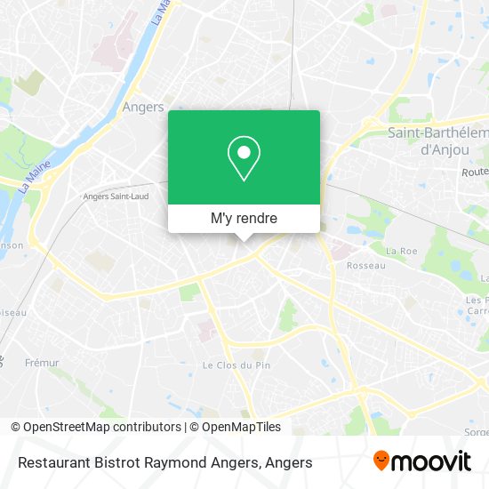 Restaurant Bistrot Raymond Angers plan