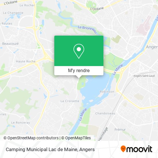 Camping Municipal Lac de Maine plan