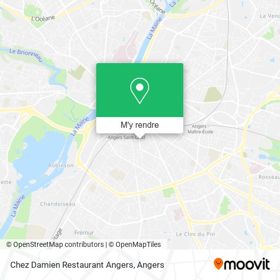 Chez Damien Restaurant Angers plan