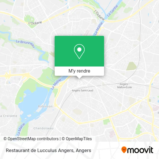 Restaurant de Lucculus Angers plan