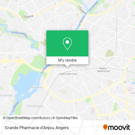 Grande Pharmacie d'Anjou plan
