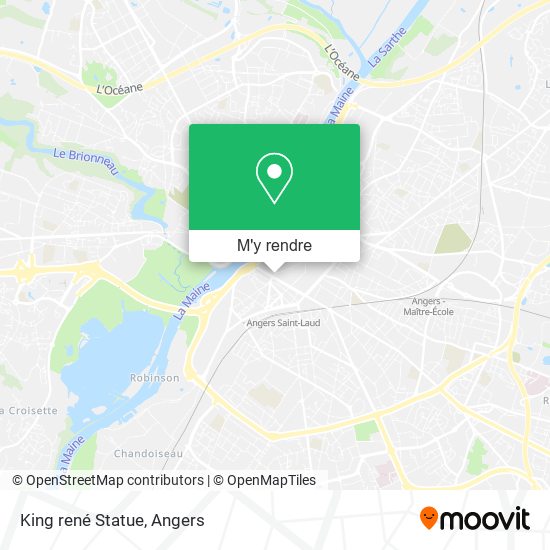 King rené Statue plan