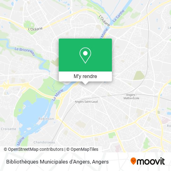 Bibliothèques Municipales d'Angers plan