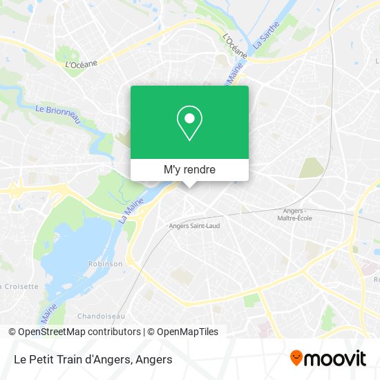 Le Petit Train d'Angers plan