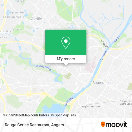 Rouge Cerise Restaurant plan