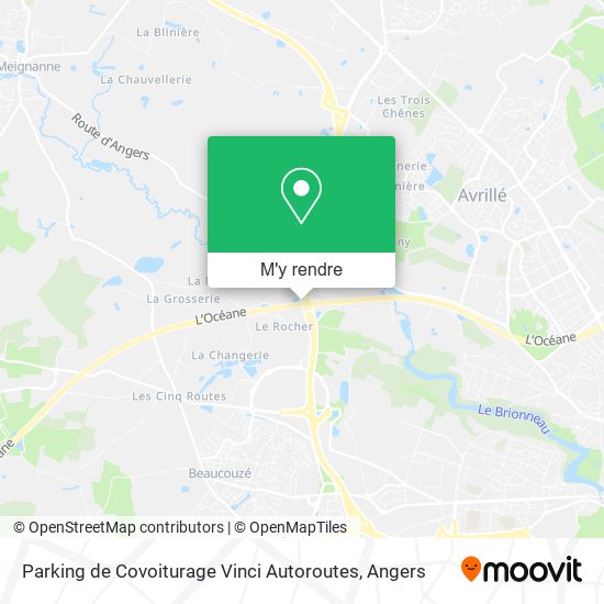 Parking de Covoiturage Vinci Autoroutes plan