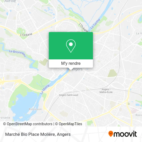 Marché Bio Place Molière plan
