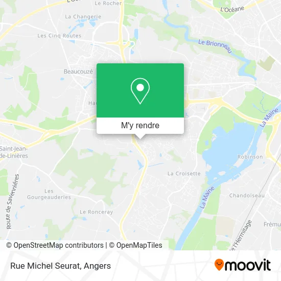 Rue Michel Seurat plan