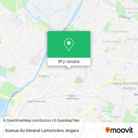 Avenue du Général Lamoricière plan