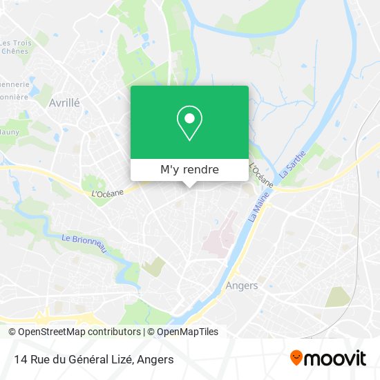 14 Rue du Général Lizé plan