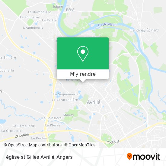 église st Gilles Avrillé plan