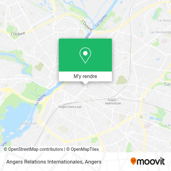 Angers Relations Internationales plan