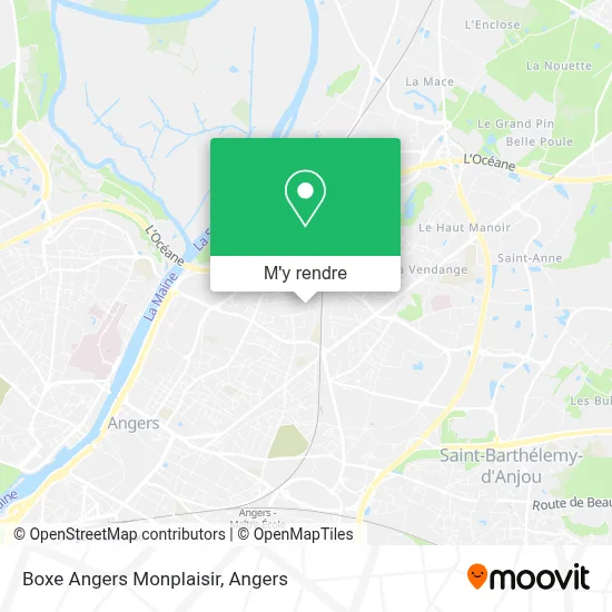 Boxe Angers Monplaisir plan