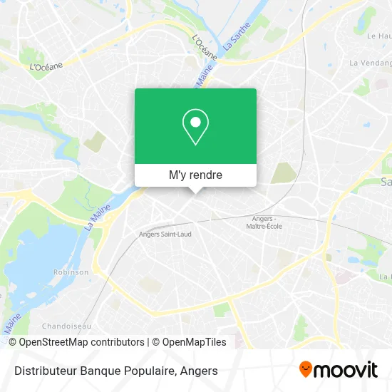 Distributeur Banque Populaire plan
