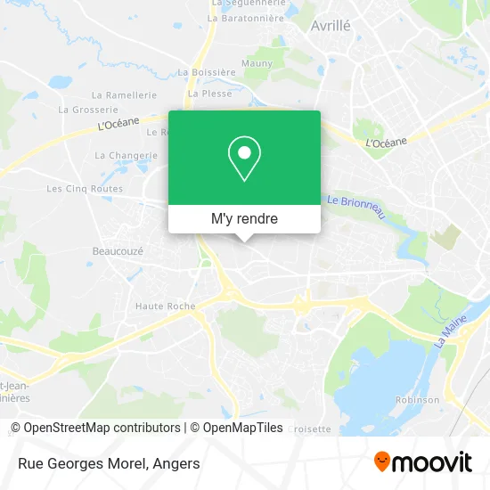 Rue Georges Morel plan