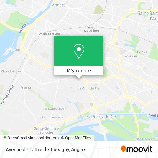 Avenue de Lattre de Tassigny plan