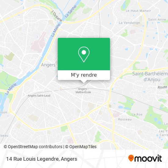 14 Rue Louis Legendre plan