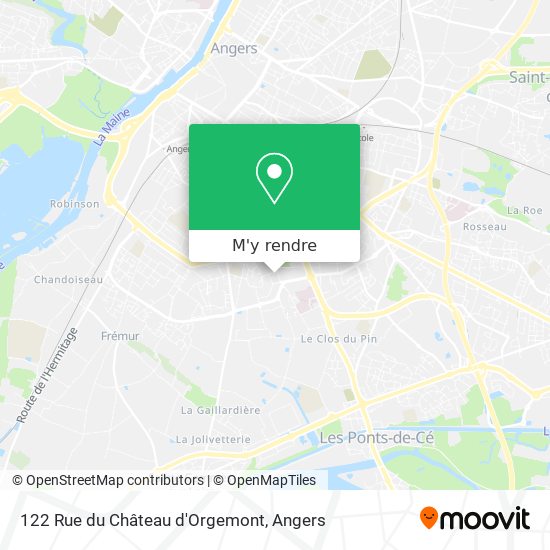 122 Rue du Château d'Orgemont plan