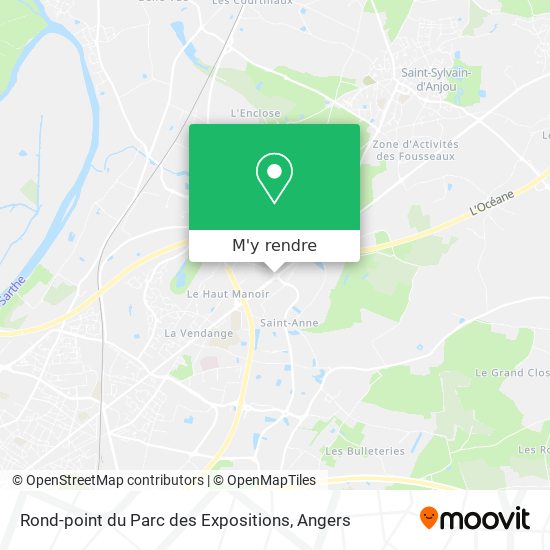 Rond-point du Parc des Expositions plan