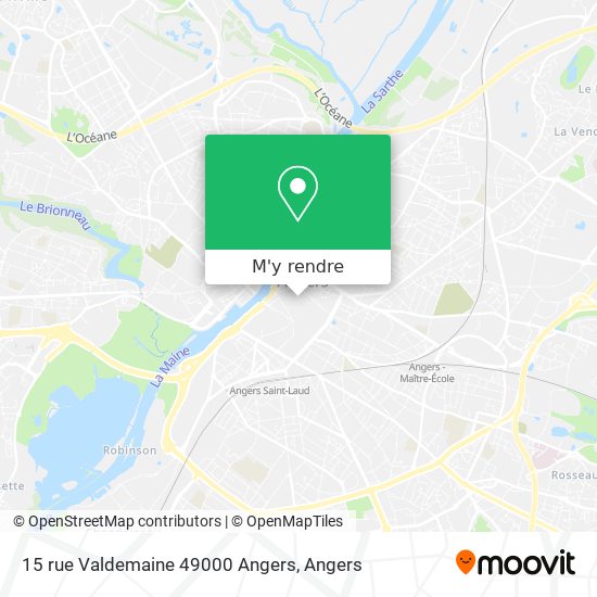 15 rue Valdemaine 49000 Angers plan