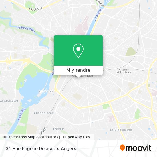 31 Rue Eugène Delacroix plan