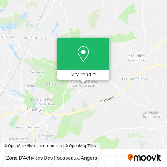 Zone D'Activités Des Fousseaux plan