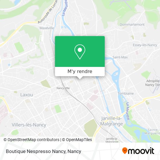 Boutique Nespresso Nancy plan