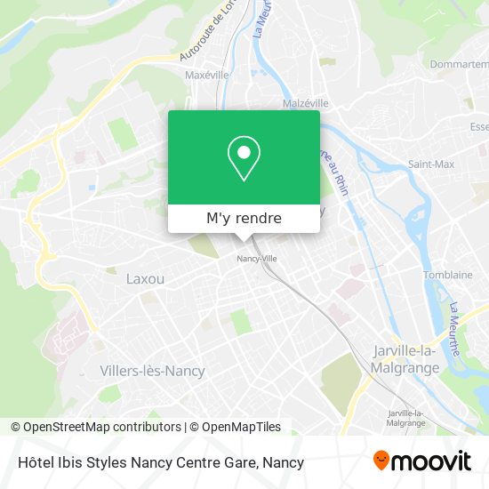Hôtel Ibis Styles Nancy Centre Gare plan