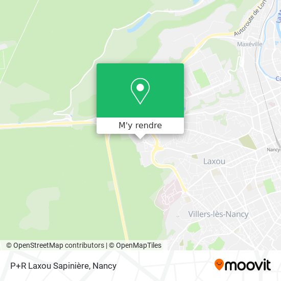 P+R Laxou Sapinière plan