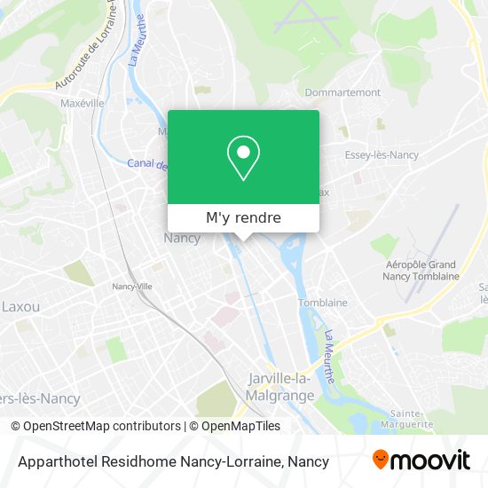 Apparthotel Residhome Nancy-Lorraine plan