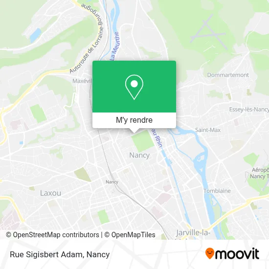Rue Sigisbert Adam plan