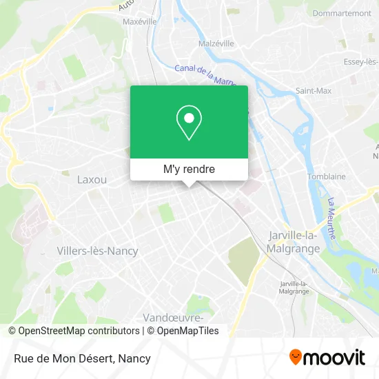 Rue de Mon Désert plan