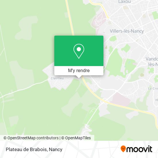 Plateau de Brabois plan