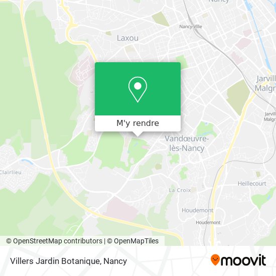 Villers Jardin Botanique plan