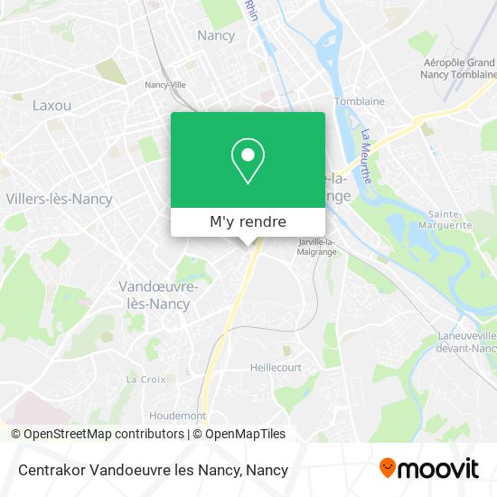 Centrakor Vandoeuvre les Nancy plan