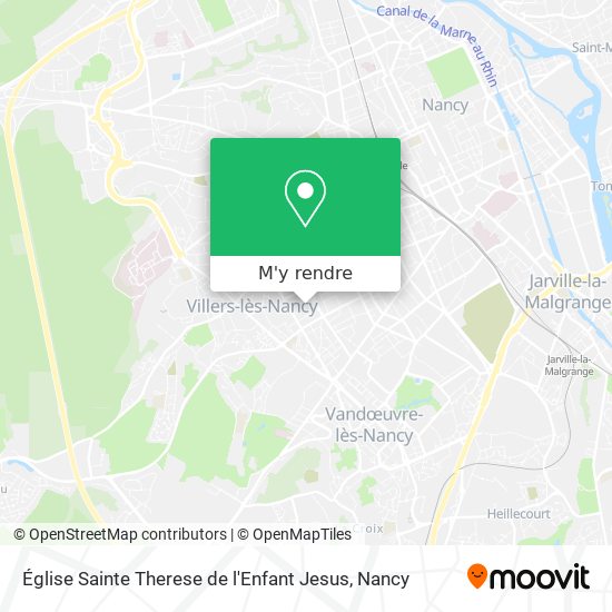 Église Sainte Therese de l'Enfant Jesus plan