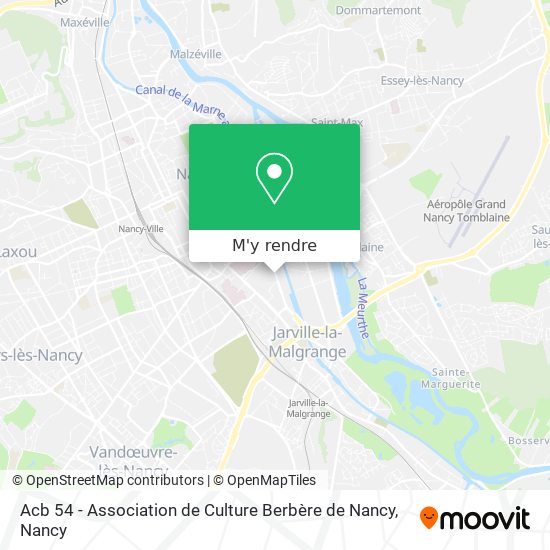 Acb 54 - Association de Culture Berbère de Nancy plan