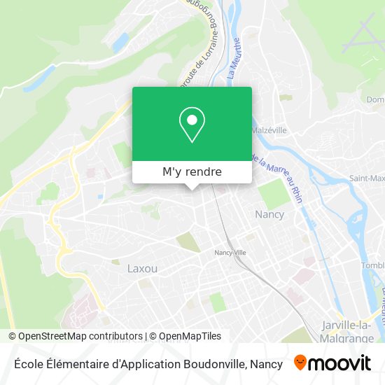 École Élémentaire d'Application Boudonville plan
