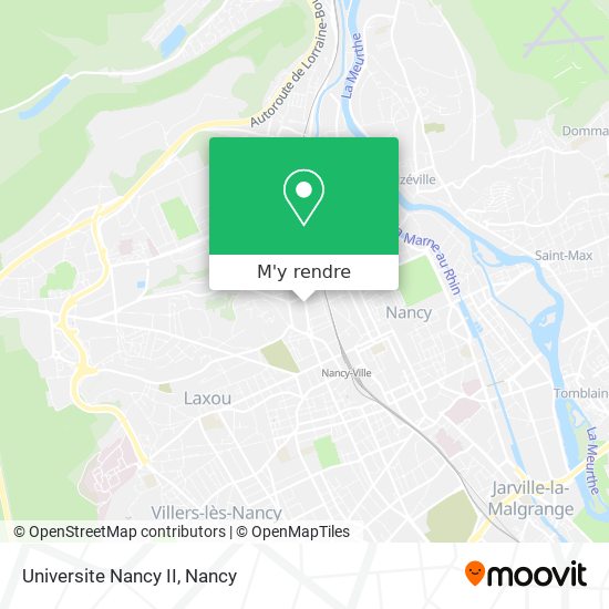 Universite Nancy II plan