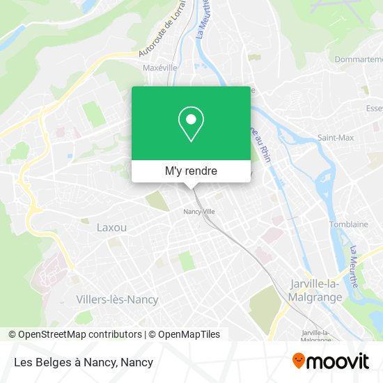 Les Belges à Nancy plan