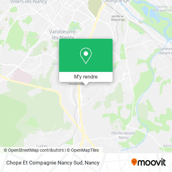 Chope Et Compagnie Nancy Sud plan