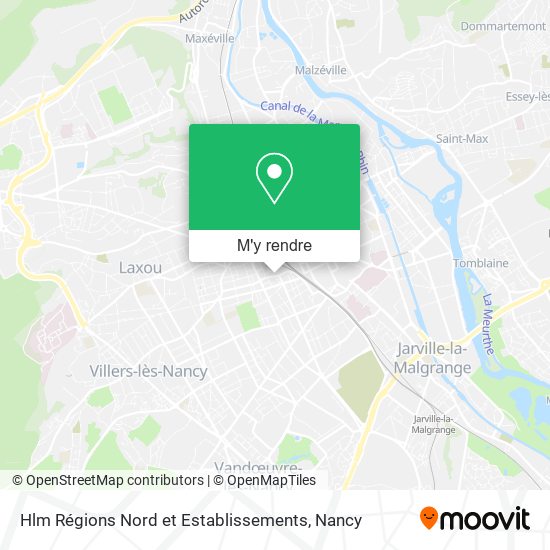 Hlm Régions Nord et Establissements plan