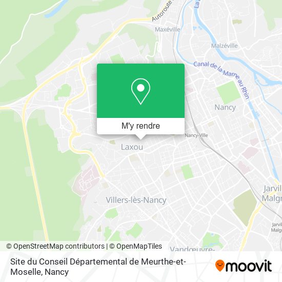 Site du Conseil Départemental de Meurthe-et-Moselle plan