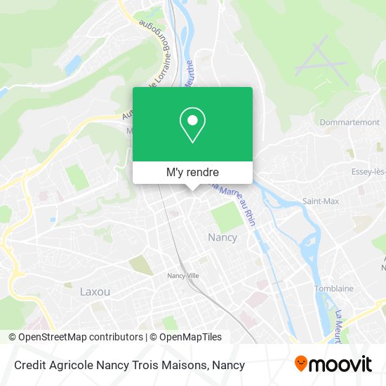 Credit Agricole Nancy Trois Maisons plan