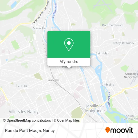 Rue du Pont Mouja plan