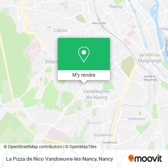 La Pizza de Nico Vandoeuvre-lès-Nancy plan
