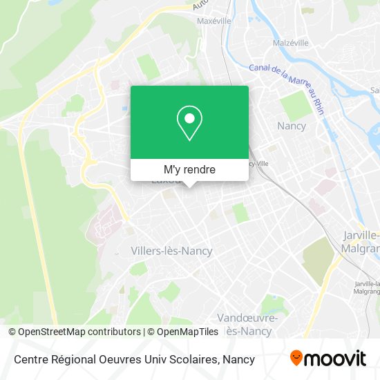 Centre Régional Oeuvres Univ Scolaires plan